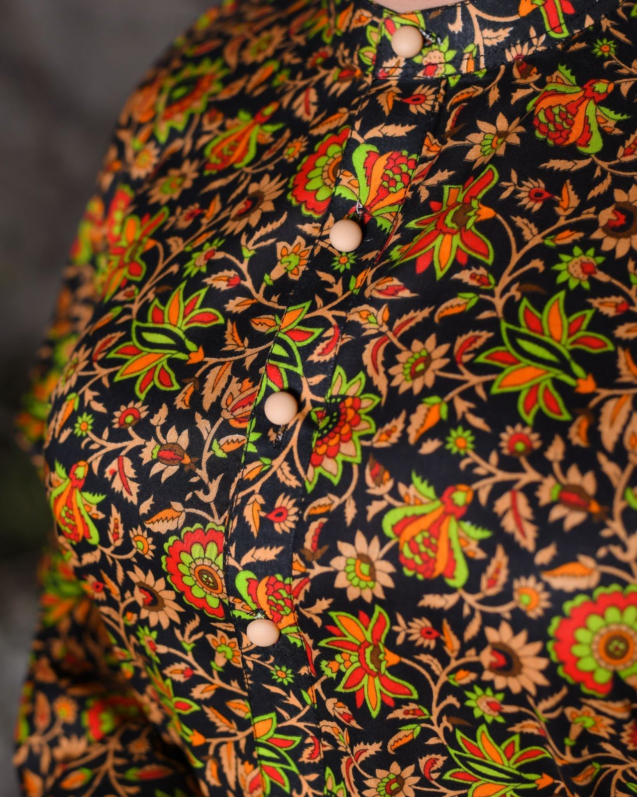 Black Floral Everyday Wear Shalwar Kameez - Image 3