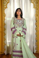 Mint Green Embroidered Viscose Suit