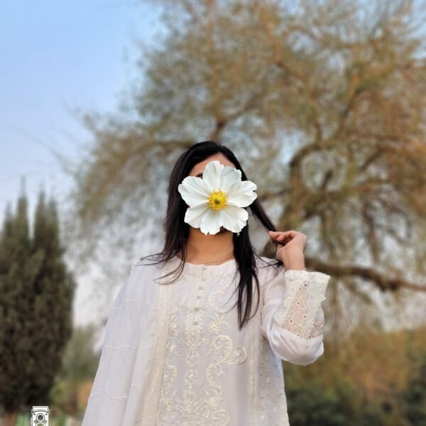 Off-White Embroidered Lawn Suit