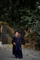 Navy Blue 3-Piece Winter Cotton Suit